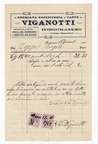 Borgomanero invoice awarded - borgomanero,