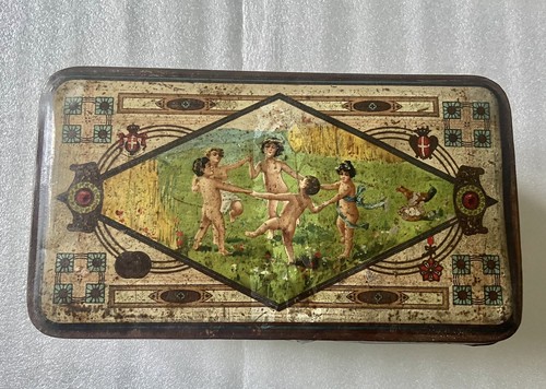 Antique tin box early 900s - -,