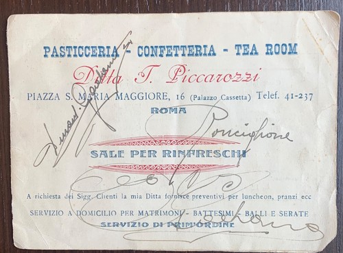 Historical menu ditta - historical,