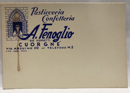 Advertising postcard cuorgnè - advertising,